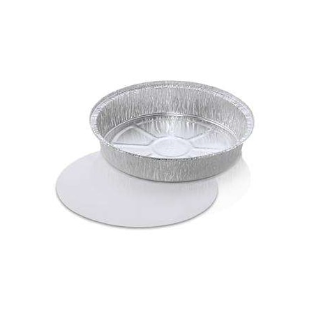 Hfa Handi-Foil 9 Round Pan With Lid, PK200 2046-00-200W